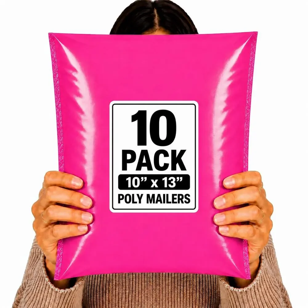 POLYMAILERS PINK SHIPPING BAGS (10 PACK) 10